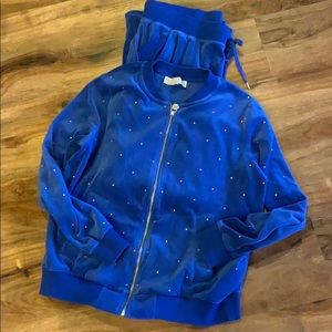 Michael Kors Vtg Track suit blue w bing size Lrg